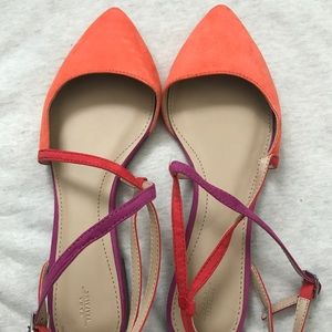 NWOT Zara Colorblock Flats